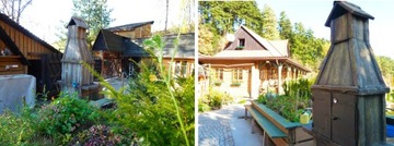 САДОВЫЙ ГРИЛЬ С КОПТИЛЬНИКОМ, БЕТОННАЯ САДОВАЯ КОПИЛКА, ГРИЛЬ-КОПТЕНИЕ