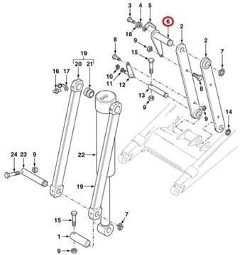 ШТИФТ КОВША ПЕРЕДНИЙ TEREX 3522679M94