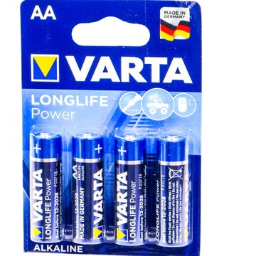 4 батарейки Varta Longlife Power ALKALINE LR06 AA