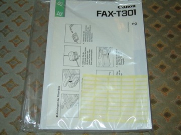 CANON Fax T-301 T301 Инструкция, кабель, фильтр новый
