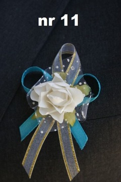 Булавки-котильоны для гостей с цветком на свадьбу, 10шт, 11 цветов