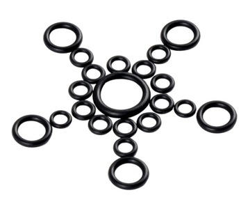 Кольца уплотнительные, резинки, резиновые уплотнители, 225 шт, маслостойкие