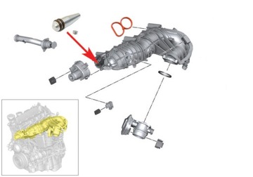 351U Заглушка заслонок впускного коллектора BMW 2.0 N47