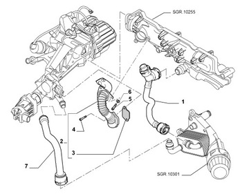 Fiat Alfa 2.0 JTD JTDM крышки впускного коллектора