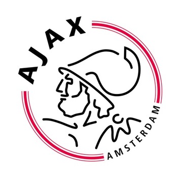 Naklejki piłkarskie AJAX AMSTERDAM na ścianę 100cm