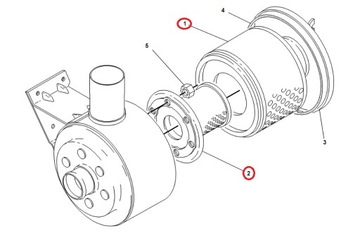 КОМПЛЕКТ ВОЗДУШНЫХ ФИЛЬТРОВ CAT 428 B 8N5504 7W6754