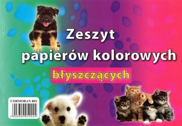 Wycinanka Zeszyt papierów kolorowych A5 błyszczące