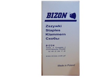 Скобы мебельные Bizon Bea 380/6 (12 000 шт)