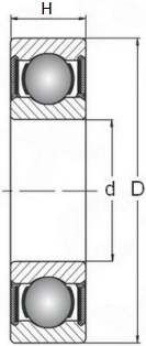 Подшипник 6707 2RS ЭЗО 35х44х5