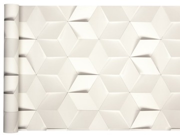 Tapeta w PAPIEROWE SZEŚCIANY jak origami