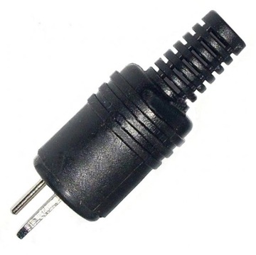 Wtyk głośnikowy DIN2 2pin skręcany na kabel czarny (0710)