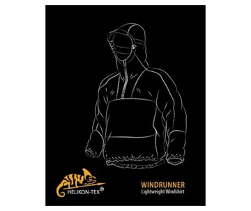 Helikon Windrunner Windshirt Черная куртка XL