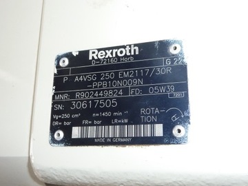 ГИДРАВЛИЧЕСКИЙ НАСОС REXROTH HYDROMATIK A4V 250