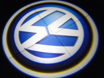 ŚWIATŁA LED POWITALNE LOGO VW 3D SUPER MOCNE 2x7W