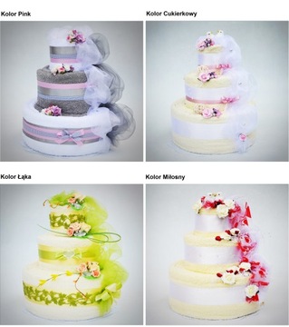 Оригинальный свадебный подарок для свадебного торта с полотенцами