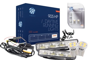 Światła dzienne DRL M-Tech 905HP+LED W5W SMD 2szt.