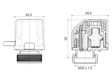 Термопривод NC Watts M30x1,5 Floor 2 шт.