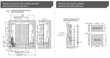 AMIX SZUFLADA SYSTEMBOX WYSOKA 550 MM TB10 SYSTEM