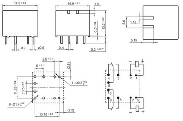 РЕЛЕ ЭЛЕКТРИЧЕСКИХ СТЕКЛОВ V23084 HFKD/012-2ZST