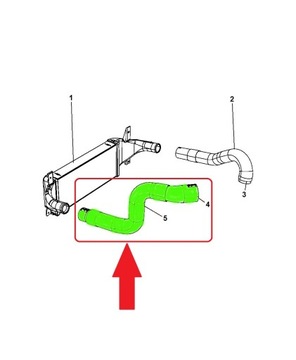 ШЛАНГ ТУРБОИНТЕРКУЛЕРА JEEP WRANGLER 2.8 CRD