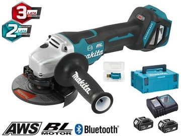 MAKITA DGA518RTJU AWS Угловая шлифовальная машина 125 мм 18 В 5,0 Ач