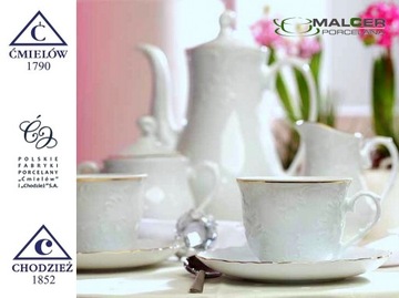 3604 СОУСНИК 500 мл Golden Line ROCOCO PORCELANA ĆMIELÓW MALCER