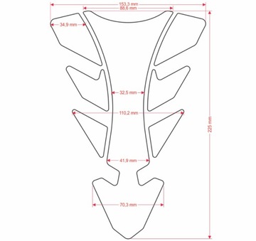 Наклейка на бак Tankpad для Suzuki DL 650 1000 V-Strom