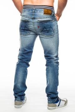 SPODNIE MĘSKIE VANKEL JEANS - 620 - 90CM L32