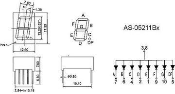 ART LED 1 ЦИФРА 0.52