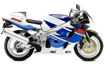 NAKLEJKI SUZUKI GSX-R-750 1998 NIEBIESKI