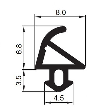 Уплотнитель оконный уплотнитель S-1113