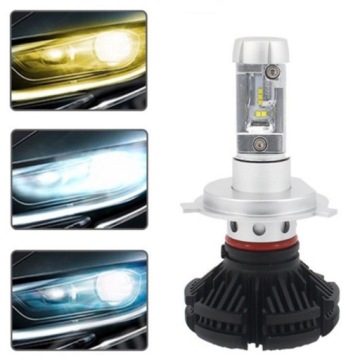 Лампы 2шт LED H4 X3 ZES 50W 12000lm LUMILEDS