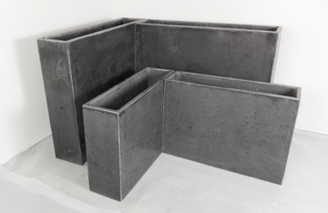 Donica betonowa Slim 90x20x70 Biały, impregnowana