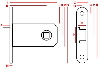 ЗАМОК ЭКОНОМИЧНЫЙ ДЛЯ ДВЕРЕЙ JANIA 50