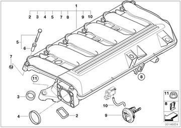 Zaślepki Zaślepka Kolektora Ssącego BMW 22 mm 6szt