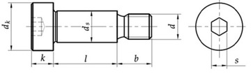 Винт с буртиком M10/12x35, полукруглая головка ISO 7379 1 шт.