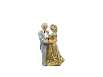Figurka pary Złote Gody Na Tort Weselny - PF50