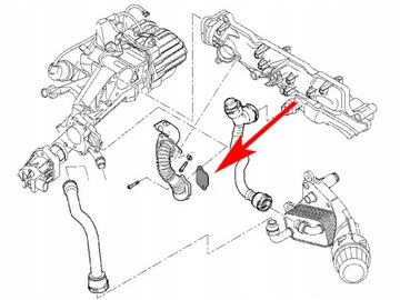 565a Заглушка EGR 1.6 JTDM FIAT ALFA ROMEO LANCIA