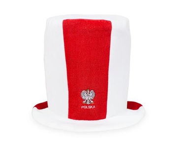 Czapka Cylinder Kibica POLSKA Biało Czerwoni Mecz Euro Reprezentacja Polski