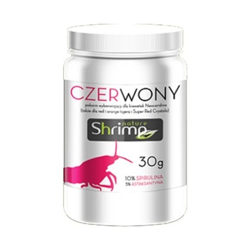 Shrimp Nature Czerwony 30g - pokarm wybarwiający