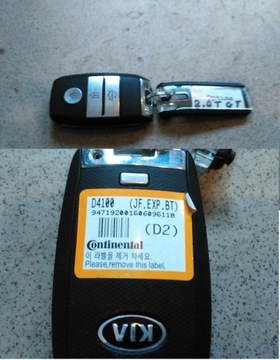 KIA OPTIMA IV 2016-18 KLUCZYK SMART KEY PILOT 95440-D4100 95440D4100