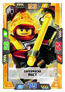 karta nr 19 Supermocna Macy lego nexo knights 2