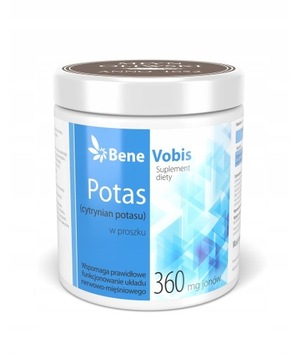 BENE VOBIS POTAS CYTRYNIAN POTASU 500g CIŚNIENIE