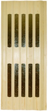 Массивные деревянные складные двери, размеры, цвет