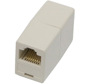 Łącznik komputerowy RJ45 8P8C gniazdo beczka (0527