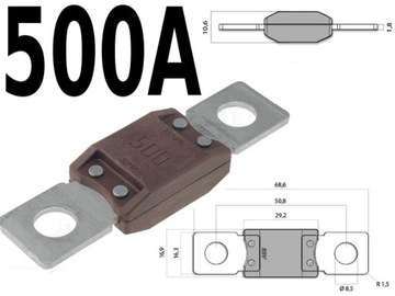 Автомобильный предохранитель MEGAVAL mega val 500 A MTA