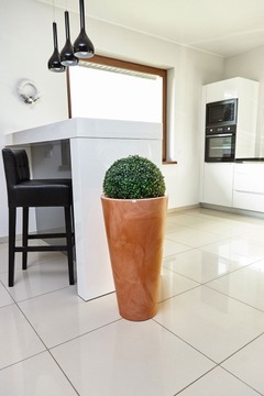 НАРУЖНЫЙ ЦВЕТОЧНЫЙ ГОРШОК. ДЕКОРАТИВНЫЙ ВНУТРЕННИЙ ЦВЕТОЧНЫЙ ГОРШОК СОВРЕМЕННЫЙ ДИЗАЙН 75 СМ ТЕРАКОТОВЫЙ