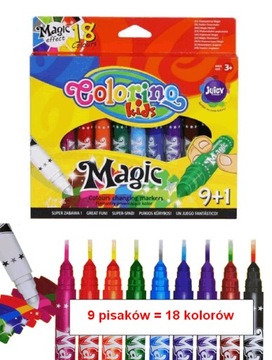 волшебные маркеры 9 ШТ = 18 ЦВЕТОВ