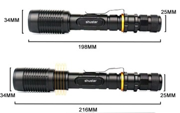 ТАКТИЧЕСКИЙ СВЕТОДИОДНЫЙ ФОНАРЬ CREE XML2 1000LM 500M НАБОР