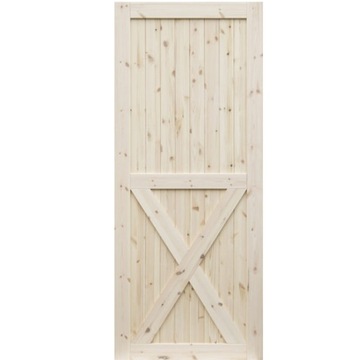 DRZWI DREWNIANE SUROWE SOSNOWE RADEX LOFT X 60
